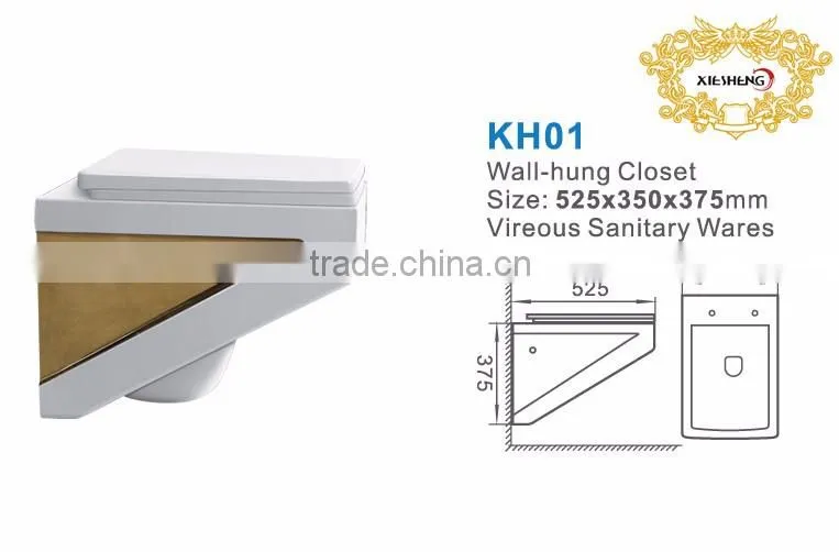 China quality standard wash down bathroom ceramic wall-hung toilet bowl