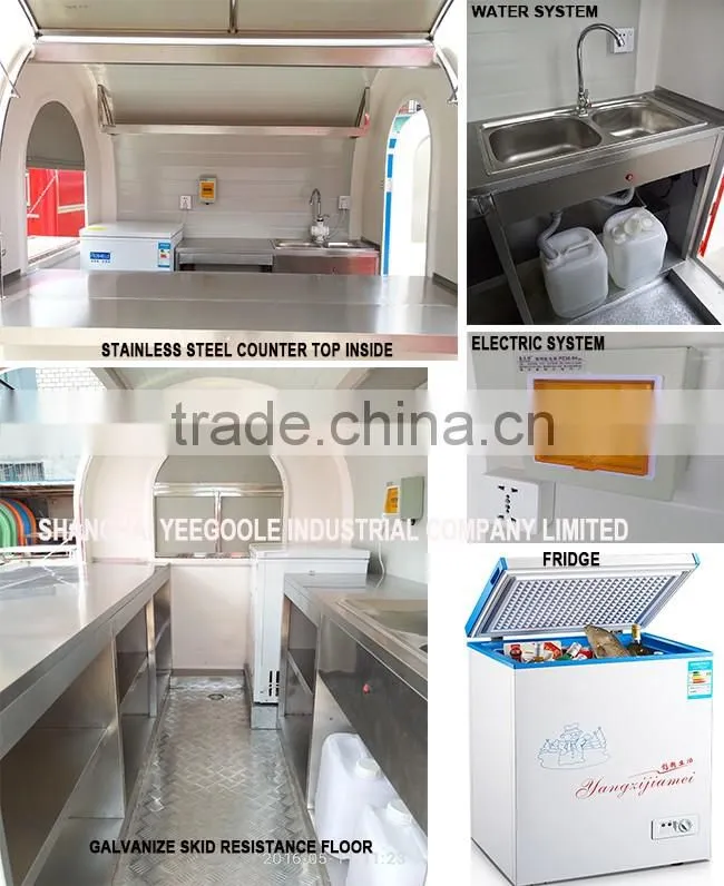food cart for sale /mobile food cart CE