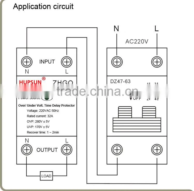 New product household full automatic over voltage under voltage protector