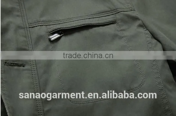 2015 simple style business casual men's wind jacket