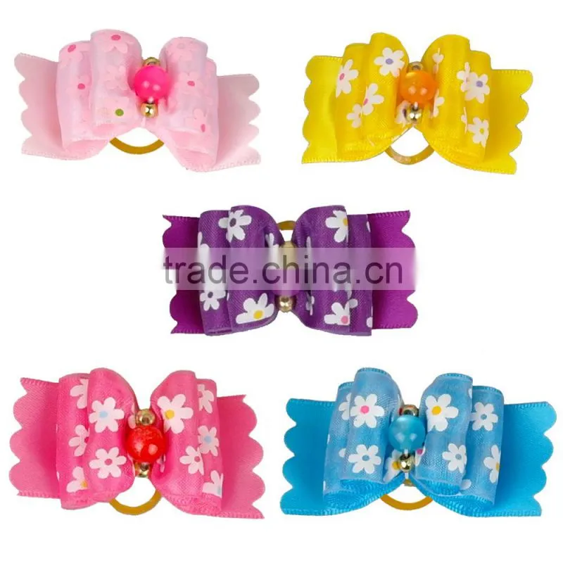 Multi Color Handmade Grooming Bows Wholesale Dog Hair Bows