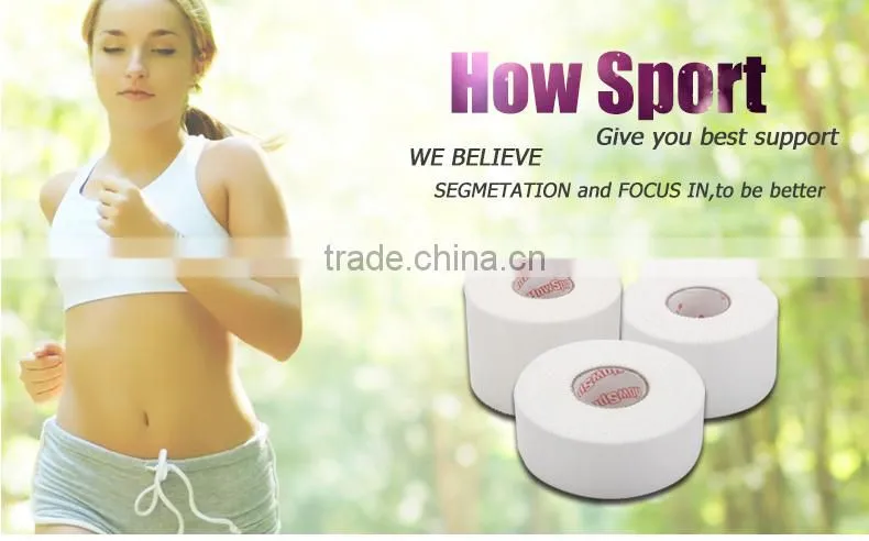 3.8cm*13.7m Cotton Adhesive Skin Strong Rigid Strapping Zinc Oxide Sports Tape