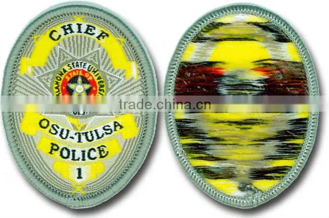 Fabric woven patch