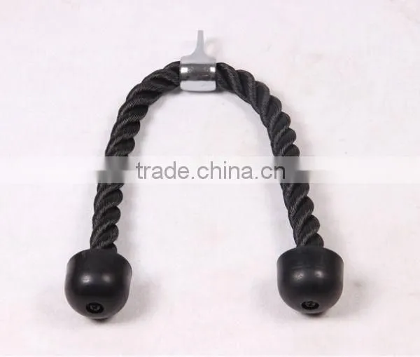 Hot selling Tricep Rope Rubber End Gym Training Home Fitness