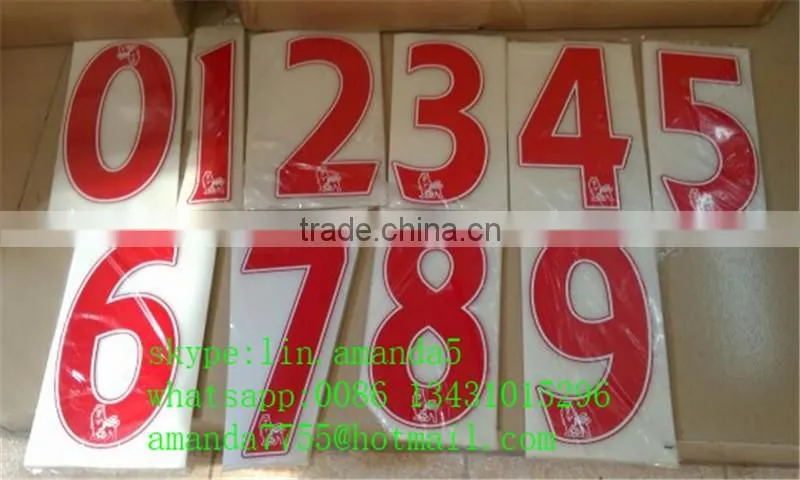 Jersey numbers and letters for t-shirt