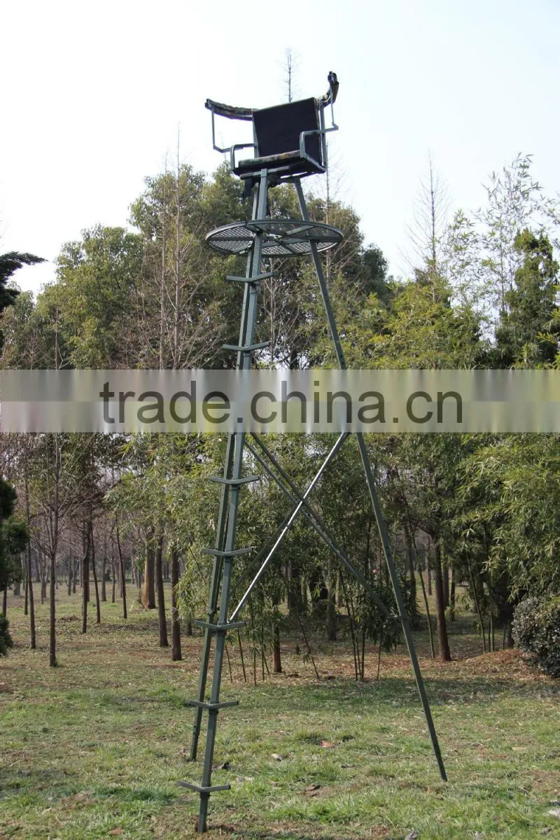 Hunting tripod tree stand/hunting treestand/shooting ladder tree stand