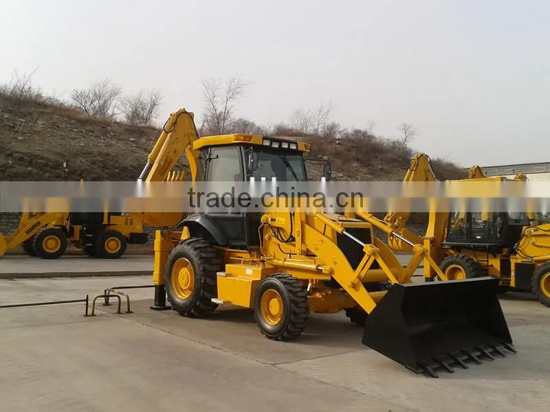 backhoe loader with Cummins engine