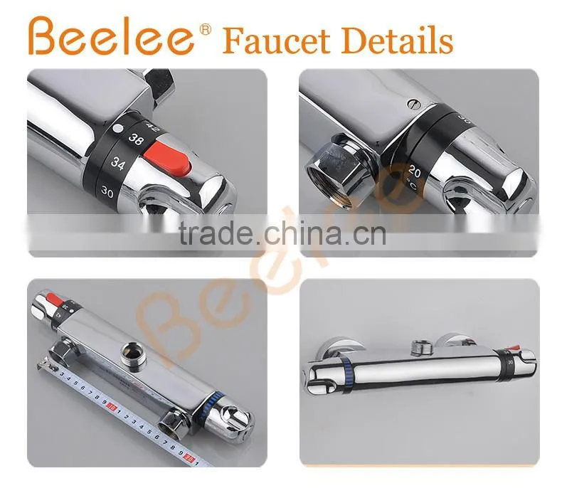 Brass bath&shower faucet thermostatic tap mixer wall faucet