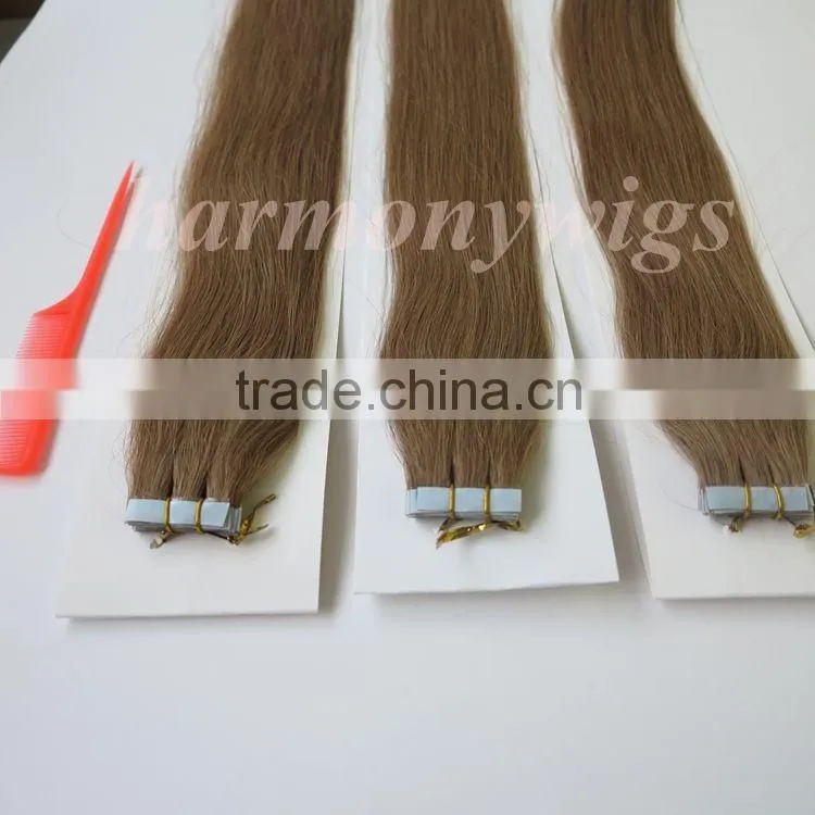 2015 hot sale 20" high quality 100% european hair tape hair extension