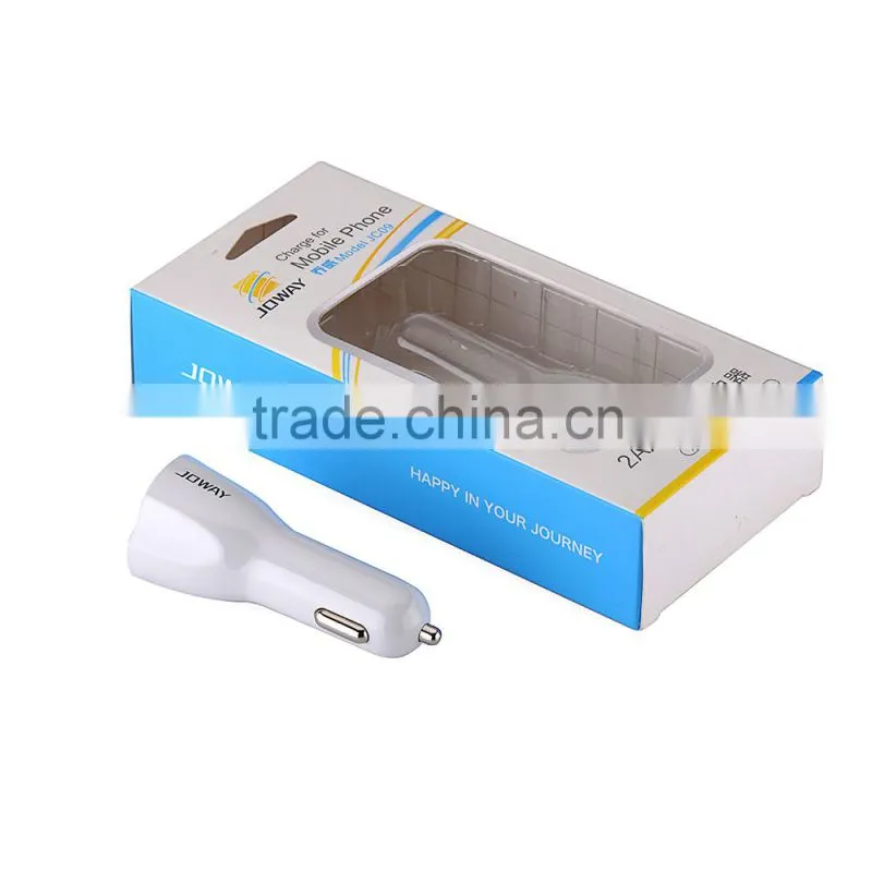 fast charging dual port mini usb car charger with RoHs CE FCC