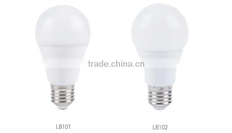 New Style Aluminum Plastic Body A60 SMD 9W E27 LED Bulb Light
