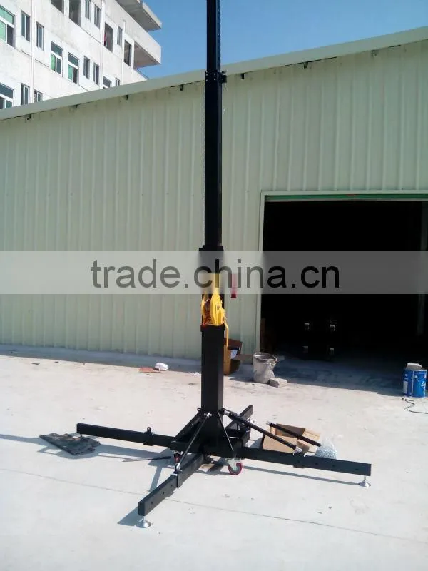 heavy duty 250kg up to 5.5m crank up tower mobile light truss lift tower with wheel