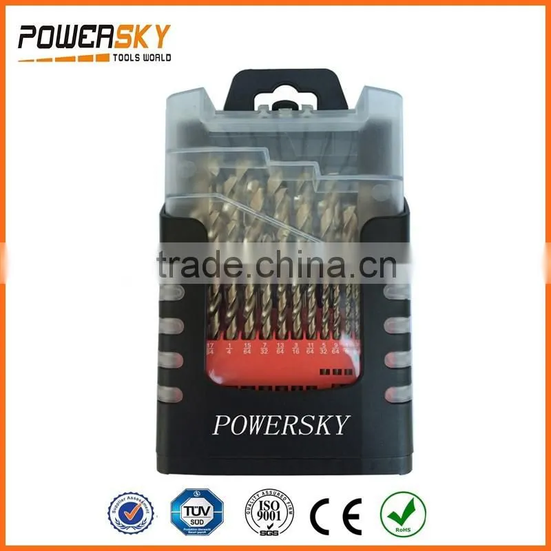 HSS tin coating hex shank drill bits