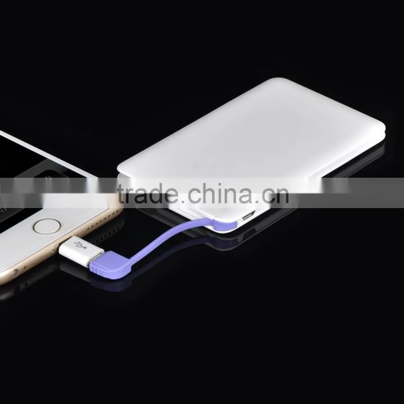 (High Performance) Credit Card Sized Power Bank Wallet Power Bank 2500mah Portable power bank