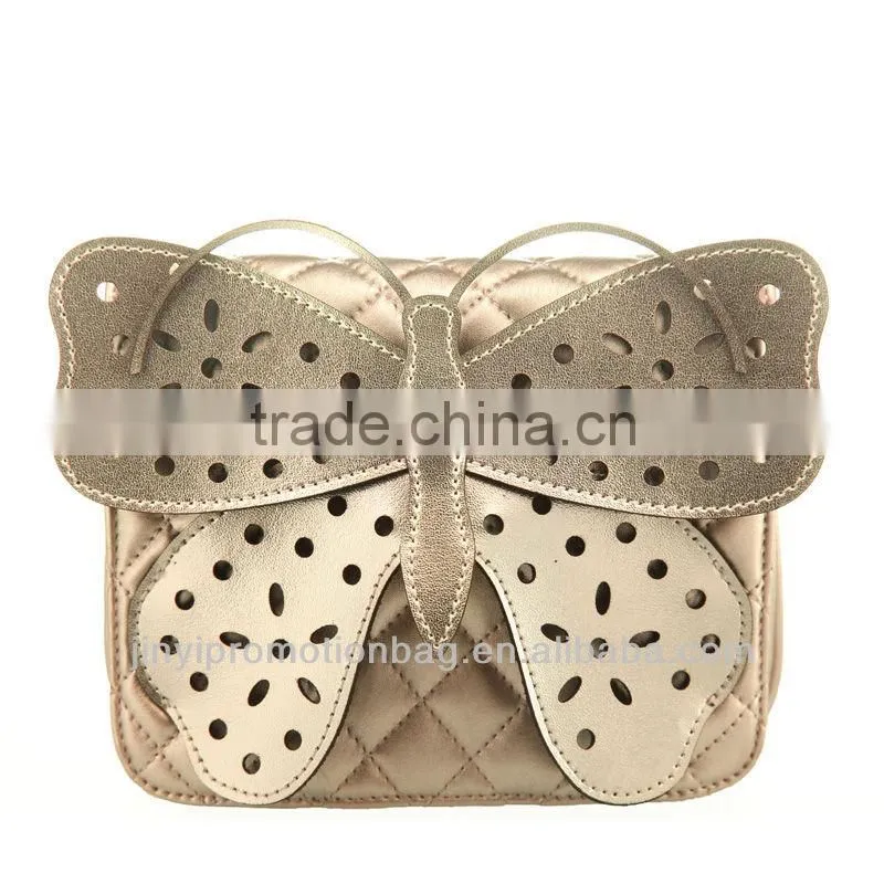 2013 fashion ladies butterfly handbag/messenger bag PU handbag/messenger bag