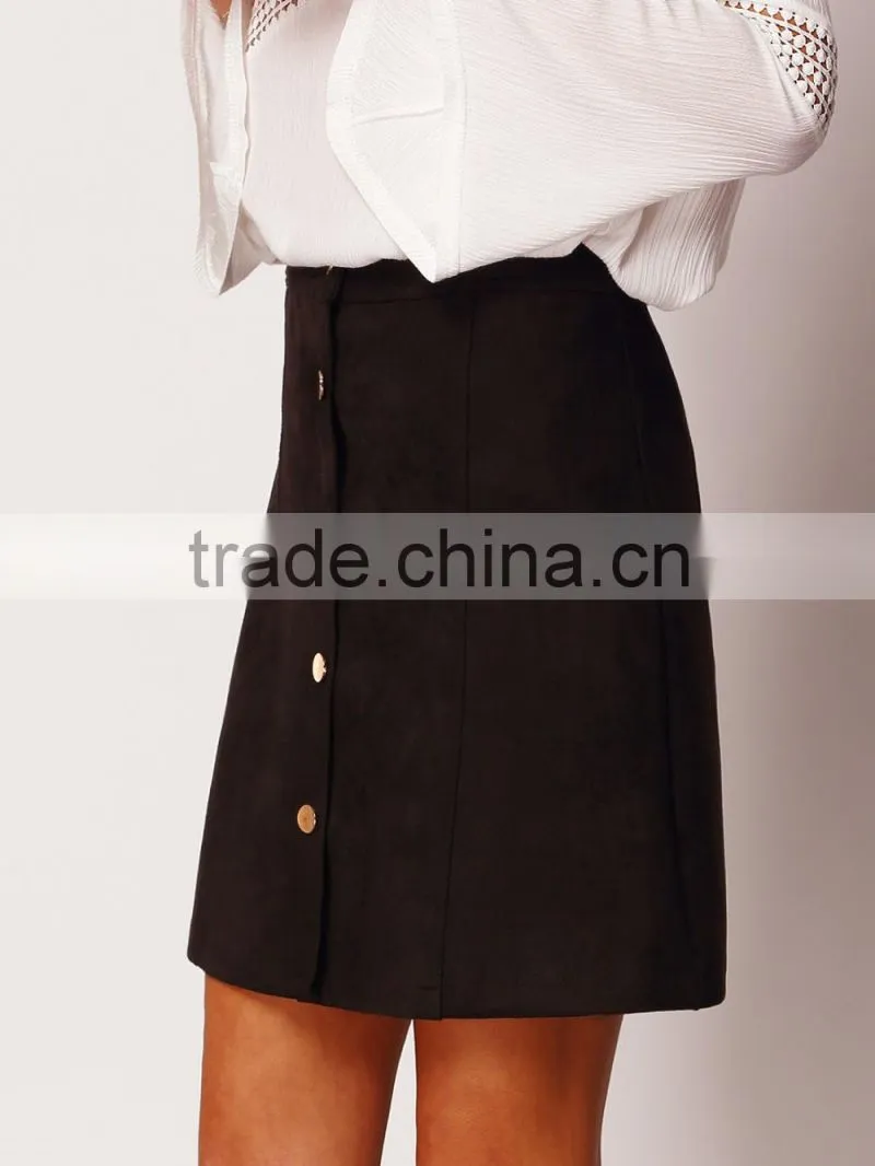 suede ladies designer skirt suits