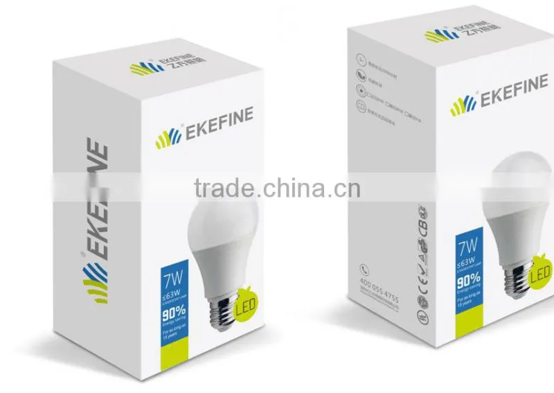 Factory Price 560LM CRI 80 SMD5730 7W LED Bulb with PC Diffuser