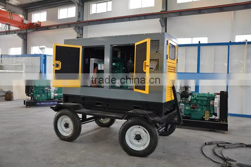 50kw Yuchai silent diesel mobile trailer