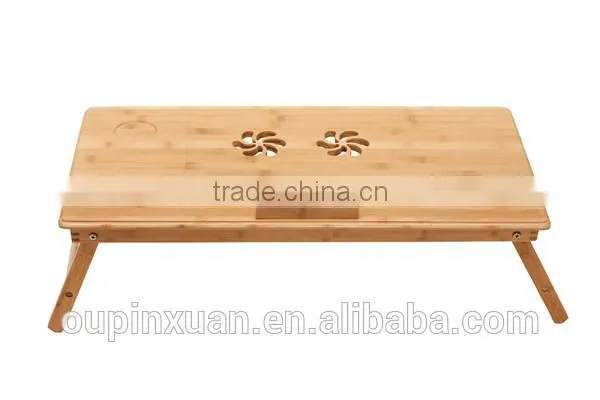 2014 newest product portable bamboo laptop desk ,Stretchable study table