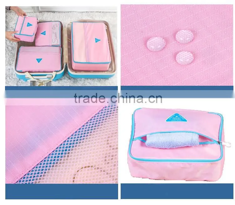 Wholesales Chinese Supplies Set-4 New Design Commercial Travel 210D Fabric Storage Bag