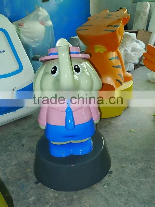 fiberglass little elephant figurine and character