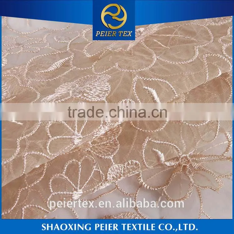 Best sellingembroidered cotton voile fabric, embroidery oxford fabric, bead embroidered fabric