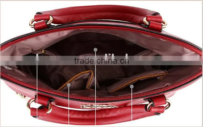 Factory price PU lady hand bag women leather shoulder bag