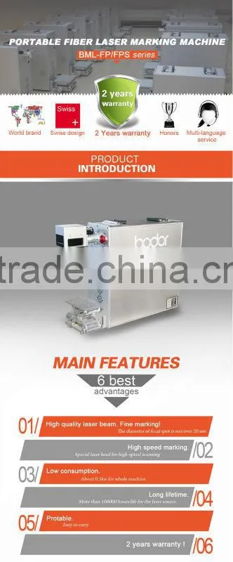 CE SGS approved portable laser marking machine price with EZCAD 100mm 200mm 300mm