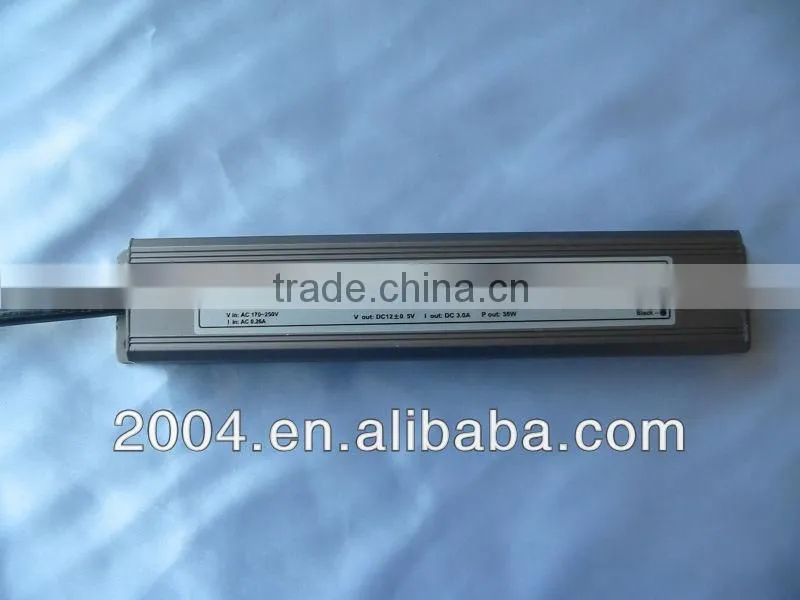Waterproof LED Driver 36W 12V IP67 Power Supply PFC