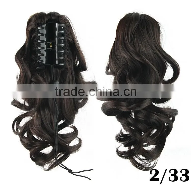 beautiful new style cheap various color wrap around high tempreture fiber dreadlock ponytail for black women