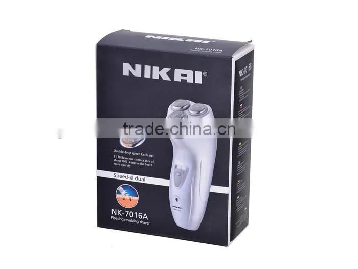 Triple blade rechargeable shaver beard shaver
