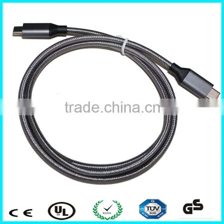 1m braided Reversible 10Gbps USB 3.1type-c to type-c cable
