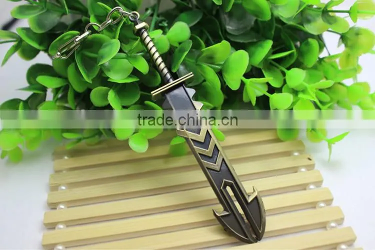Online game weaponry equipped Keychain,cheap metal keychain,promotional Marketing gifts