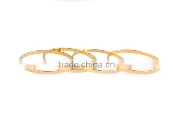 Women Gold Plated Rings Above Knuckle Midi Ring