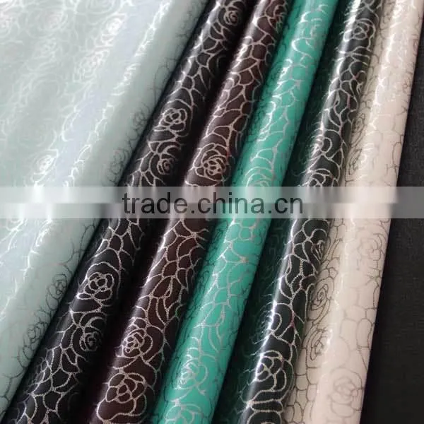 PU printing leather for making lady dress shoes