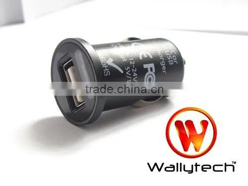 Wallytech WIA-071 Mini USB Car Charger For iPhone 4 3GS 3G For iPod For iPad For Mobile Phone