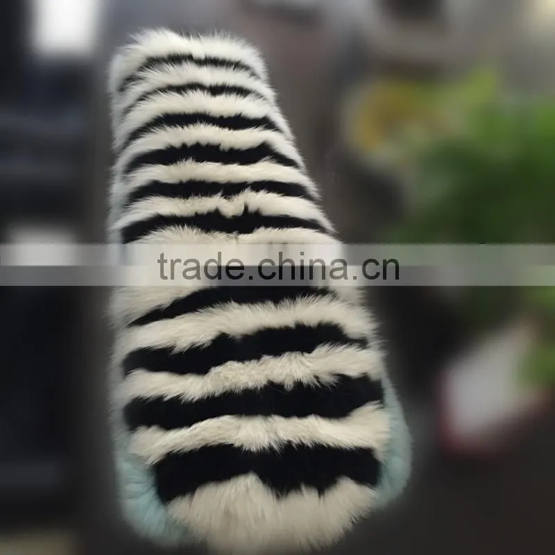 Hot sale Luxury Genuine Fox Fur Block color Fur Shawl