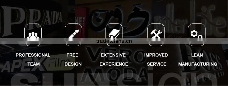 Cheap High Brightness Waterproof Acrylic Signage