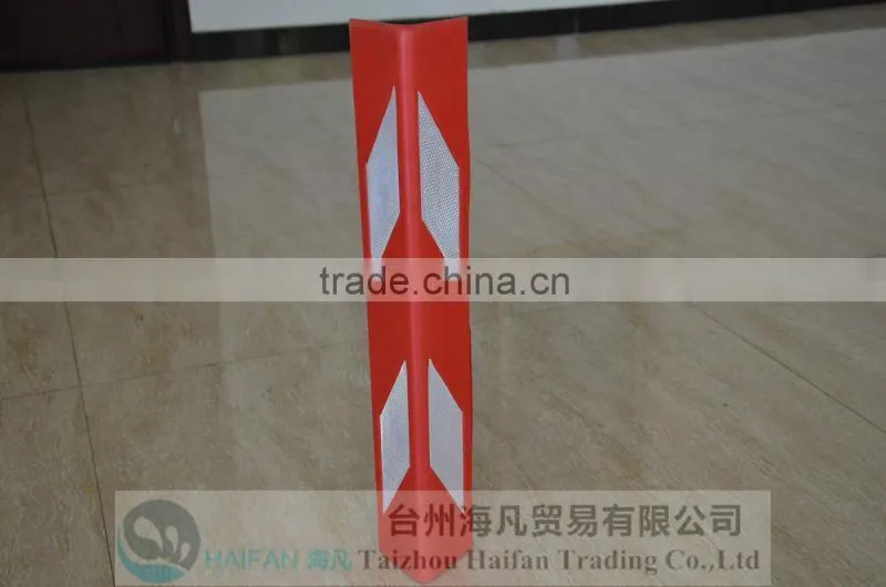600*100*8mm red EVA wall corner guard for underground garage/ EVA high visibility colourful corner guard for parking safety