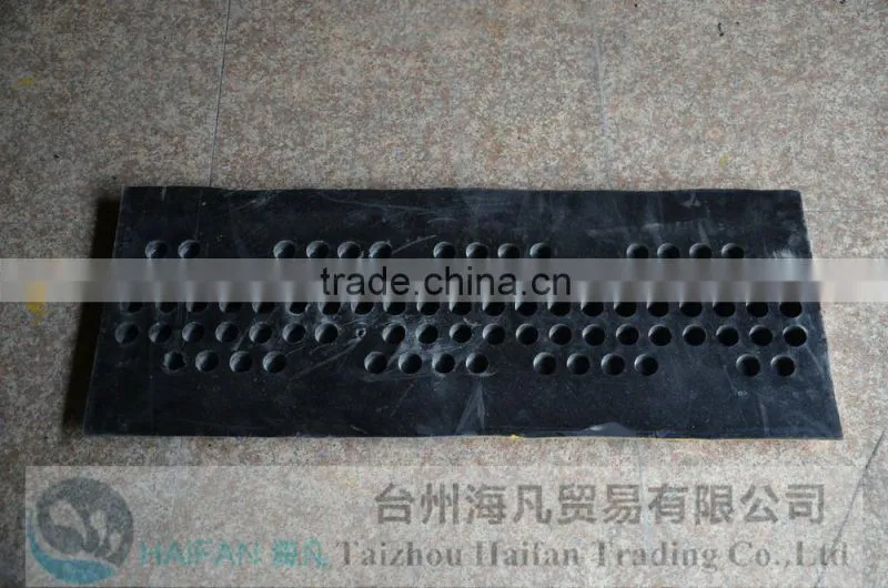1000*380*50mm High quality hot sell rubber speed hump for crossing/heavy strength rubber speed hump used on road for safety