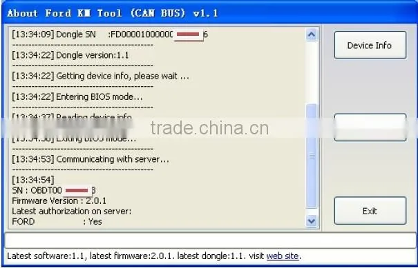 Hot Auto Diagnostic OBD2 Scanner Tool for Ford KM Tool CAN BUS With Outcode/ Incode Calculator