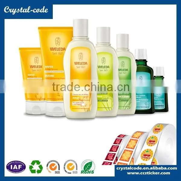 Product sticker home care self adhesive shampoo label