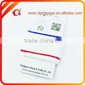 Sports 100%Cotton Wristband Customized Sweatband
