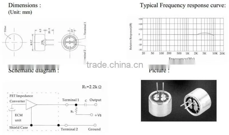 FB-62N High Quality omnidirectionales microphoner, power dynamics speakers (FBELE)