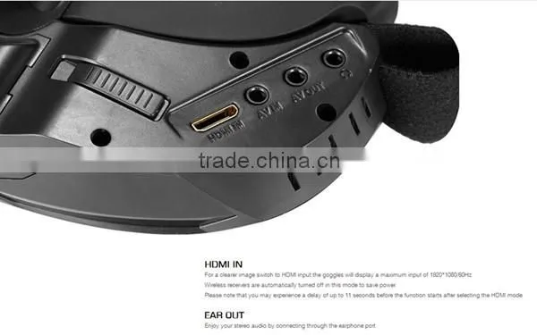 H1918 New Arrival Flysight SPX01 Picture in Picture FPV Goggles with Charger & Battery and Power Supply