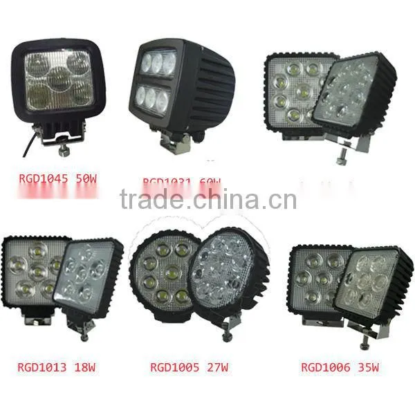 9-32v led round light,60w 4200lm led ip68 floodlight RGD1049 bulldozer led work light ,off road lights trucks