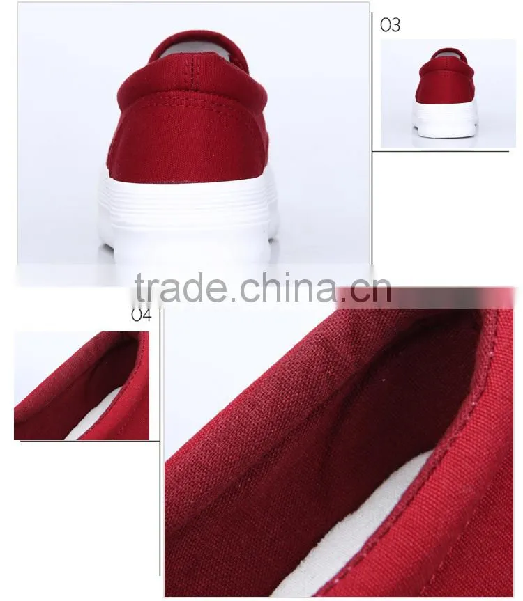 Plus Size 35-40 Flat Platform Shoes Woman Flat Canvas Lazy Shoes Female Fashion Trifle Thick Crust Shoes Footwear Women Shoes