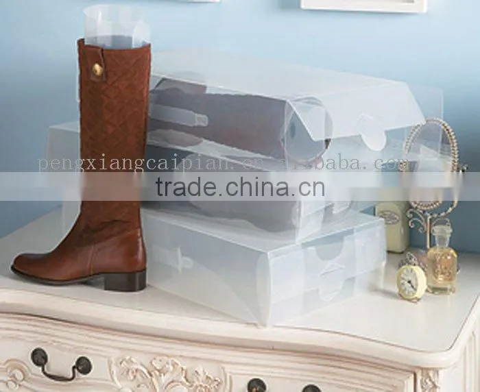 plastic shoe boxes