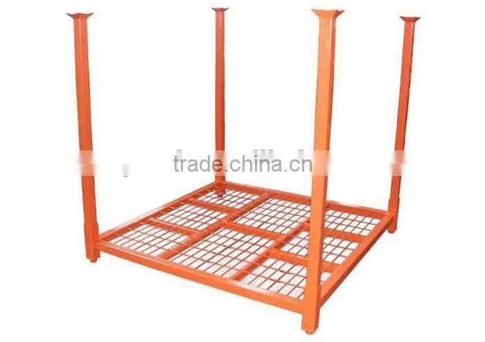 China factory hot selling tire storage stacking metal post rack