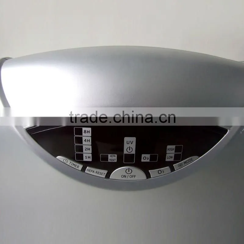 Hepa type ozone air purifier with UV lighting